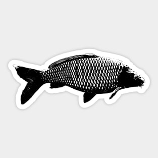 Carp black design Sticker